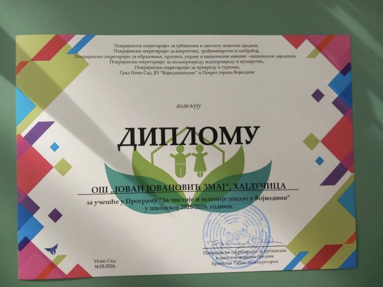 Read more about the article За чистије и зеленије школе у Војводини